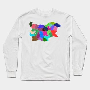 Bulgaria Color Map Long Sleeve T-Shirt